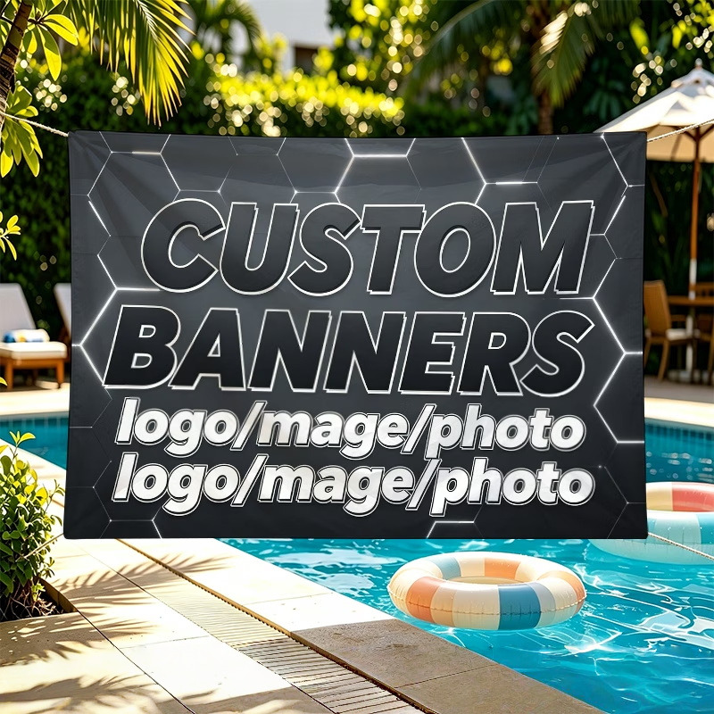 Commercial Printing Photoshop - Custom Banner Flags Suitable For Festival