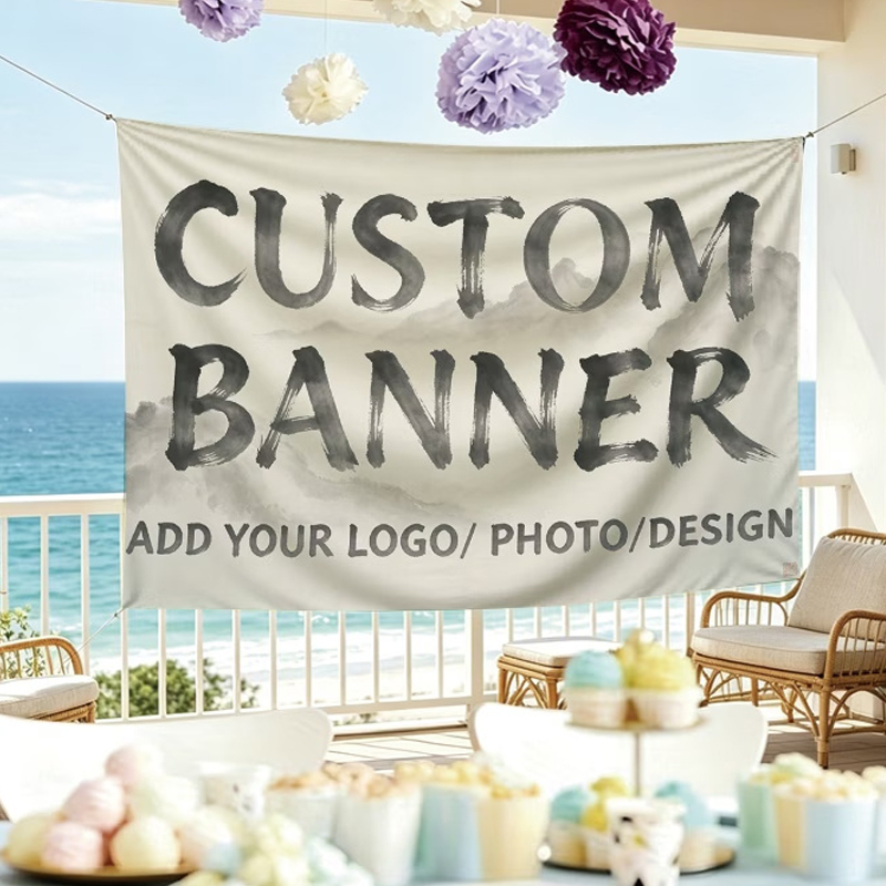 Commercial Printing Photoshop - Custom Banner Flags Suitable Opening Ceremony
