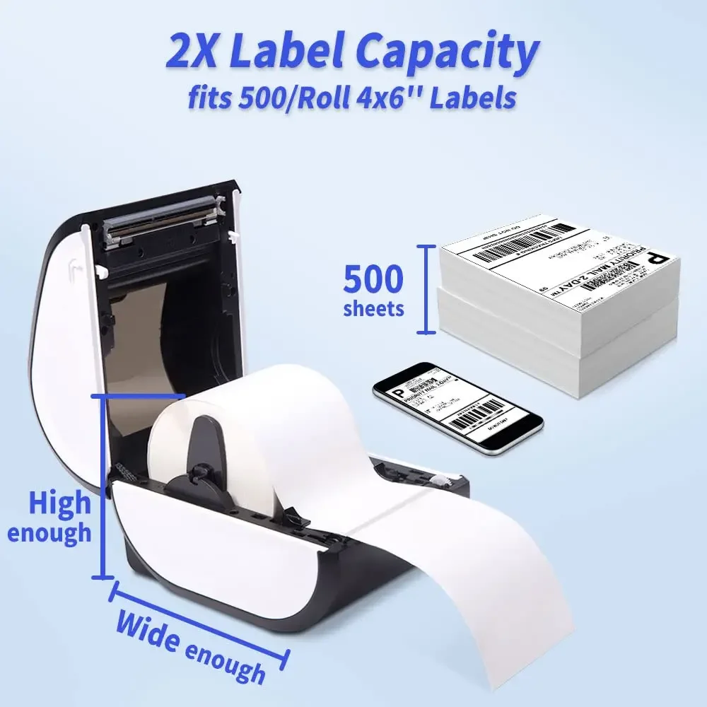 Wireless Bluethooth Shipping P - Commercial Label Printing Machine 评论和价格