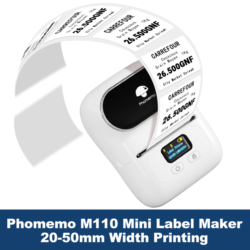 Phomemo Label Printer M110 Lab - Commercial Label Printing Machine 评论和价格