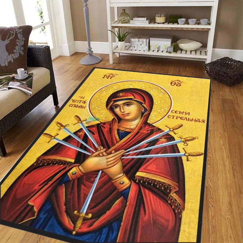 Large Living Room Bedroom Rug  - Commercial Printing Icon 评论和价格