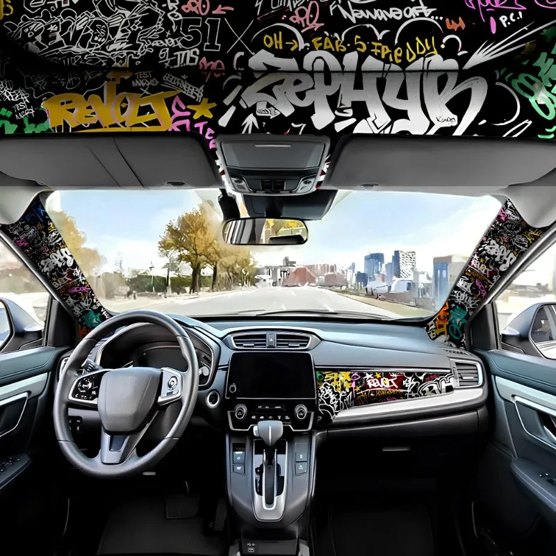 Graffiti Pattern Car Interior  - Embroidery Digitizing Software 评论和价格