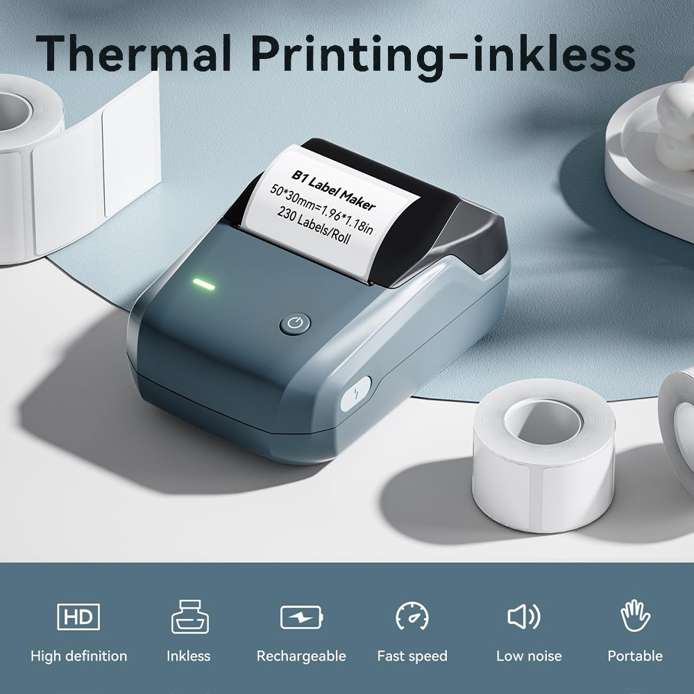 NIIMBOT B1 Portable Thermal Pr - Commercial Printing Labels 评论和价格